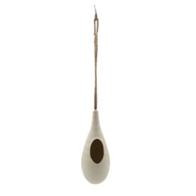 voederhuisje-bamboevezel-druppel-gebroken-wit-25,2-cm